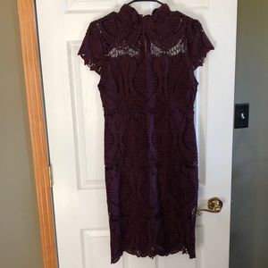 Plum Lace Cocktail Dress